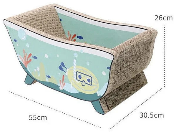 - Pet smart GPS locatorBathtub Series Cat Scratch Board-Seabed Tour 55X30X26Cm