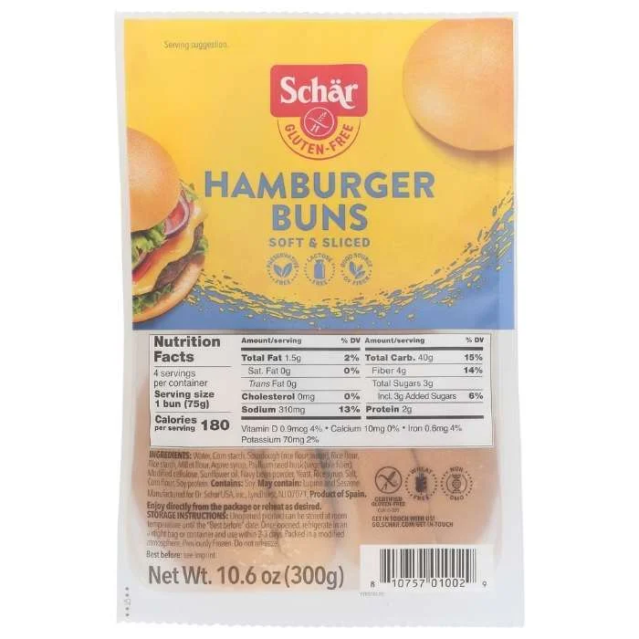 - Dog heart rate monitoring collarSchar - Gluten-Free Hamburger Buns, 10.6oz