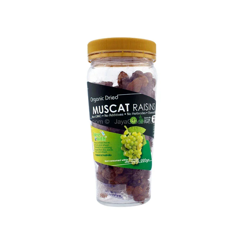    - Natural ingredient cat food  Love Earth Organic Dried Muscat Raisins 220g