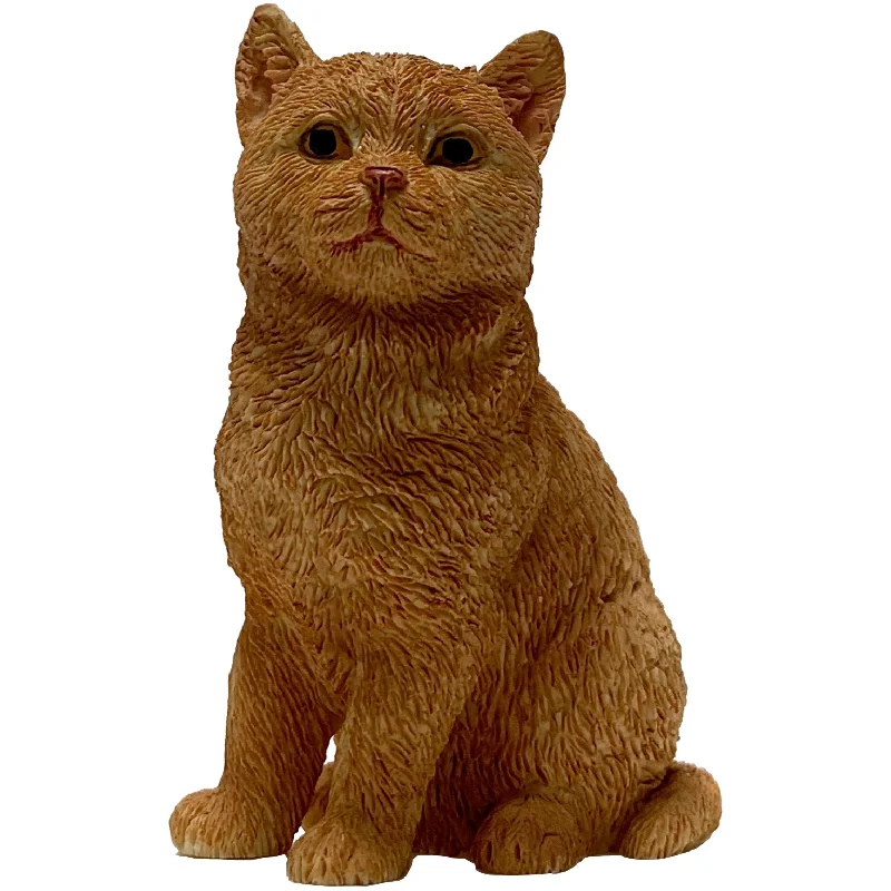    - Weight management cat food  Ginger Tabby American Shorthair Cat Sculpture