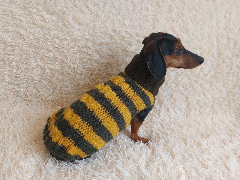 Pet ClothesDachshund clothes knitted sweater, knitted wool sweater for dachshund or small dog