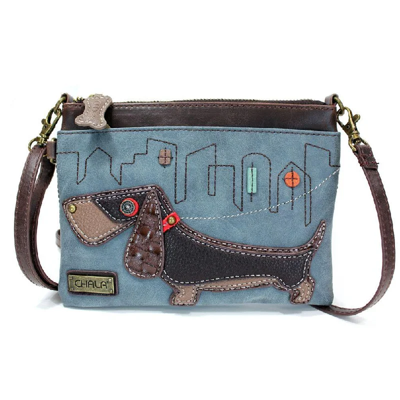 - Organic cotton dog bibsChala Mini Crossbody Handbag WEINER DOG