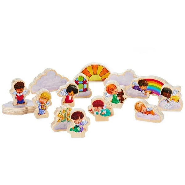 - Postoperative pet anti-licking Elizabethan collarHallmark Mary's Angels Wood Play Set, 15 pieces