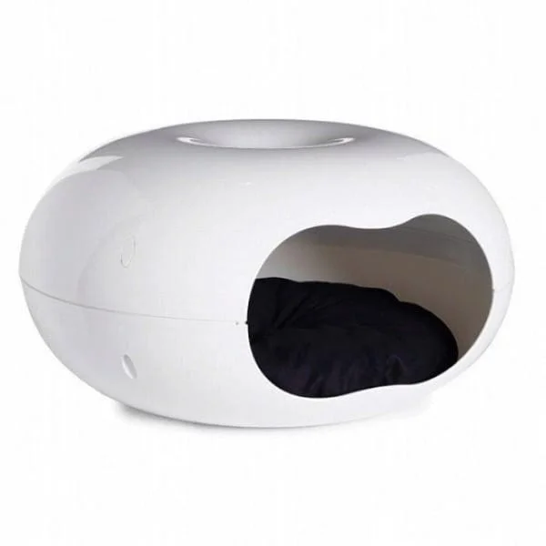 - Air box TSA certified check-inModerna Donut Cat Cave, Plastic Bed for Cats & Small Dogs