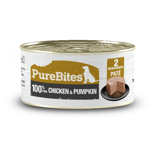 - Air box TSA certified check-inPureBites Pure Protein Chicken & Pumpkin Pâté for Dogs